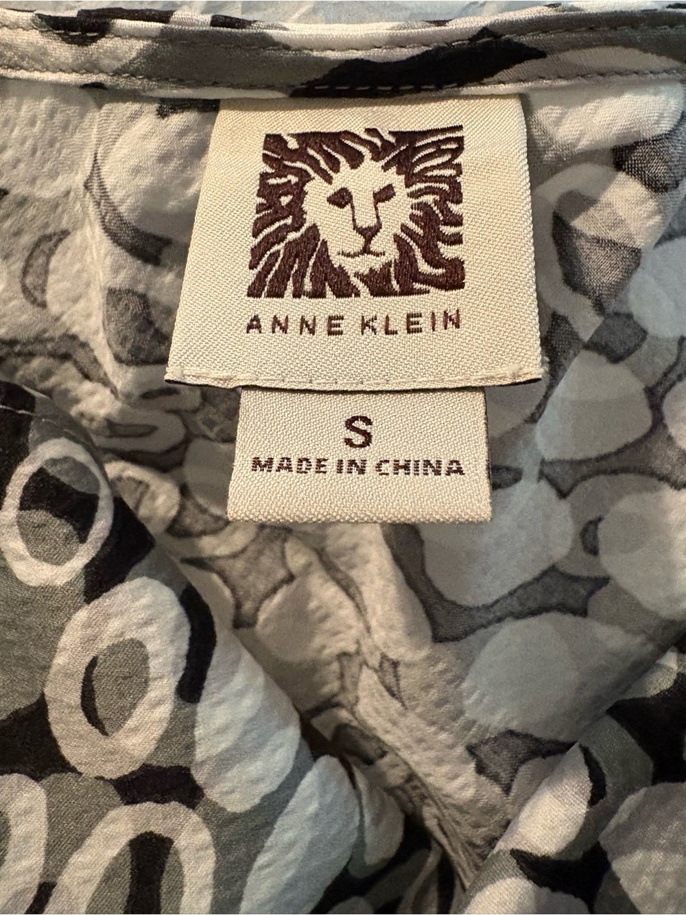 Anne Klein Black and White Cowl-Neck Sleeveless Top - Picture 3 of 3